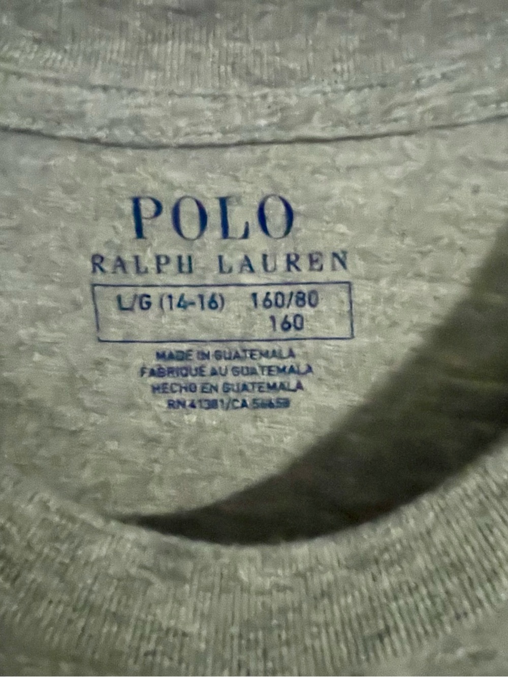 Polo by Ralph Lauren Light Gray Logo Tee - Picture 2 of 3